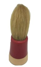 VINTAGE *RED* PLASTIC RUBBERSET Sterilized Shaving Brush Bakelite? EUC - $23.71