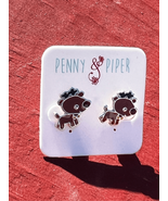 Penny &amp; Piper Rudolph the Red Nosed Reindeer Earrings Christmas - £10.88 GBP