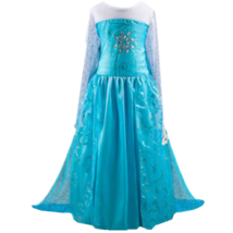 2018 Frozen Girls Elsa Costume Princess Party Crystal Snow Flake Dress 2-10Y - £12.44 GBP+