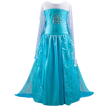 2018 Frozen Girls Elsa Costume Princess Party Crystal Snow Flake Dress 2-10Y - $15.82+