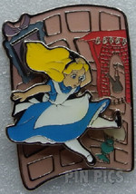 Disney Alice in Wonderland Alice Falling Down the Rabbit Hole Swivel pin - £12.72 GBP