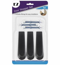 Door Stop Wedge Bufffer Set Rubber Hard Spring Stopper Jam Stop Home Office - £7.80 GBP