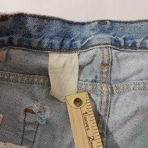 Carhartt Men’s Faded Blue Denim Distressed Jeans Measured Size 37×30 image 7