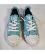 Converse All Star Shoes Blue Ankle Elastic Fitted Slip On Active Womens ... - $290.98 MXN
