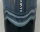 STARBUCKS Plastic Cold Cup BLUE WAVE 24 oz Holiday w/ Straw NWT - $29.69