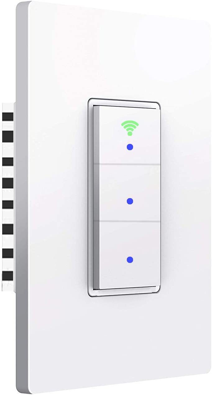 Sana Smart Light Switch,Wifi Wall Light Switch, Easy, 3 Switches In 1 Gang - $30.99