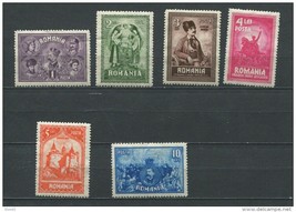 Union of Transylvania and Romania 1929 Sc 346-351  Mi 346-351 MH   Cv 30 euro - £15.82 GBP