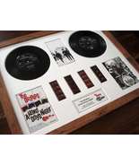 The Beatles A Hard Day&#39;s Night vinyl 35mm film cell framed montage - £119.54 GBP