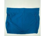Orvis Women&#39;s Skort Size L Blue Zip Pockets Perforated Under Shorts TC20 - $9.89