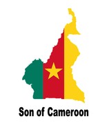 Son of Cameroon Country Map Flag Poster Print High Quality Print - £5.42 GBP+