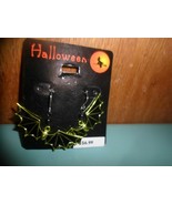 Halloween earrings New on card green neon bats french wire - £4.57 GBP