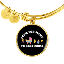 From Fur Mama  Cat Bracelet Stainless Steel or 18k Gold Circle Bangle - £38.04 GBP+