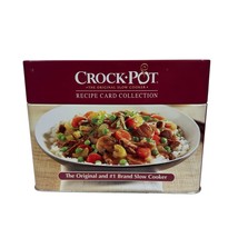 Rival Crock Pot Slow Cooker Recipe Card Collection in Metal Tin Storage Box - $8.90