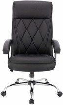 Black Leather High Back Pocket Spring Seat Executive Office Chair From Bulk - £62.69 GBP