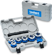 Manual Ratcheting Pipe Threader, Portable Pipe Threading Tool Set with 6... - $144.10