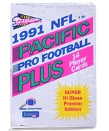 Unopened Pack 1991 NFL Pacific Pro Football Plus Hi-Gloss Cards Premier ... - £3.53 GBP