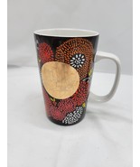 Starbucks Fall Mum Coffee Mug Tall Ceramic 16oz. 2014 Floral - £14.22 GBP
