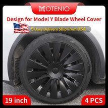 Compatible with Tesla Model Y 2020-2024 19 Inch Full Coverage Blade Wheel Covers - $153.99