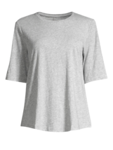 new Eileen Fisher System Organic Cotton Slub Elbow Sleeves Tee in Dark P... - $79.84 CAD