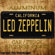 LED ZEPPELIN  Metal Aluminum Vanity Car Truck Vintage License Plate Tag  - £15.38 GBP