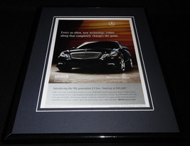 2009 Mercedes Benz E Class Framed 11x14 ORIGINAL Advertisement - £27.23 GBP