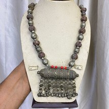 Vintage filigree Yemenite Bedouin Yemeni Necklace yaman Silver Labbe Choker - $247.50