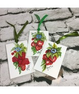 Water Color Notes By Renee Laminated Bookmarks Strawberry Bunches Unique - £11.79 GBP
