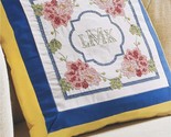 Bucilla Stamped Embroidery Monogram Decorative Pillow Kit, Charmed - £8.21 GBP