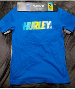 Hurley Youth 2 pack Tees Short Sleeve Logo Graphic Grey And Blue 14/16 NWT - $19.75