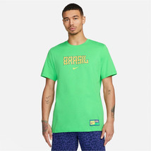 Nike Men’s T-shirt CBF Voice Brasil  DH7619-329 Green/Yellow Size S - £31.62 GBP
