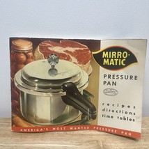 Mirro Matic Pressure Cooker Canner Canning Directions Manual Recipe Book 1958 - £9.64 GBP