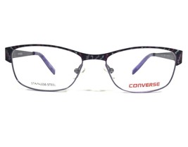 Converse K014 PURPLE Kids Girls Eyeglasses Frames Rectangular Cat Eye 47... - $37.22