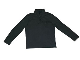 Untuckit Parkson pullover Henley Snap regular Mens Size Large Black - £17.95 GBP