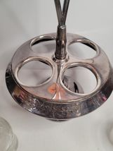 Lazy Susan Cruet Condiment Set Etched & Engraved No. 38 Caddy image 11