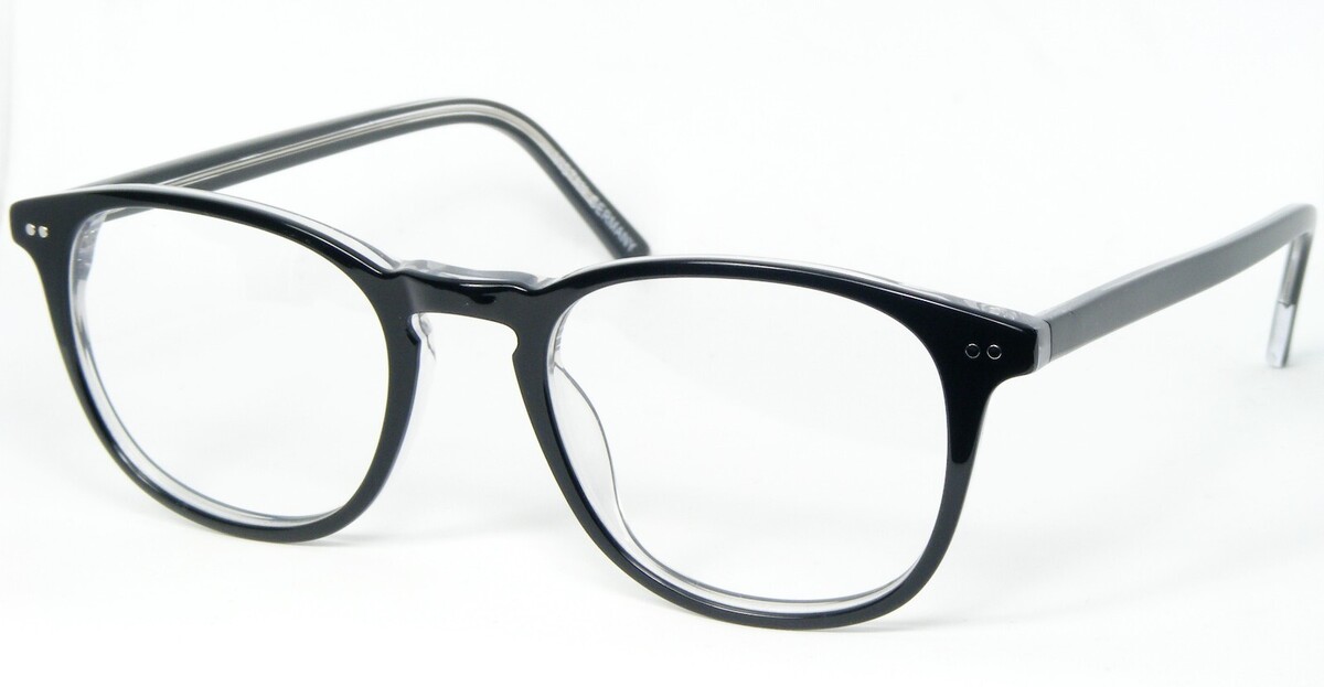 Vistan 5055 1 Negro/Transparente Gafas Montura de Plástico 49-20-145mm A... - $66.32