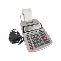 CANON P23-DH V 2 Color Printing 12 Digit LCD Desktop Calculator &amp; Clock WORKS - £18.97 GBP