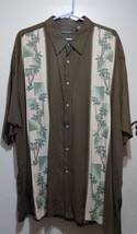 pierre cardin Bowling Palm Trees Hawaiian Shirt Mens 2XL - £23.97 GBP