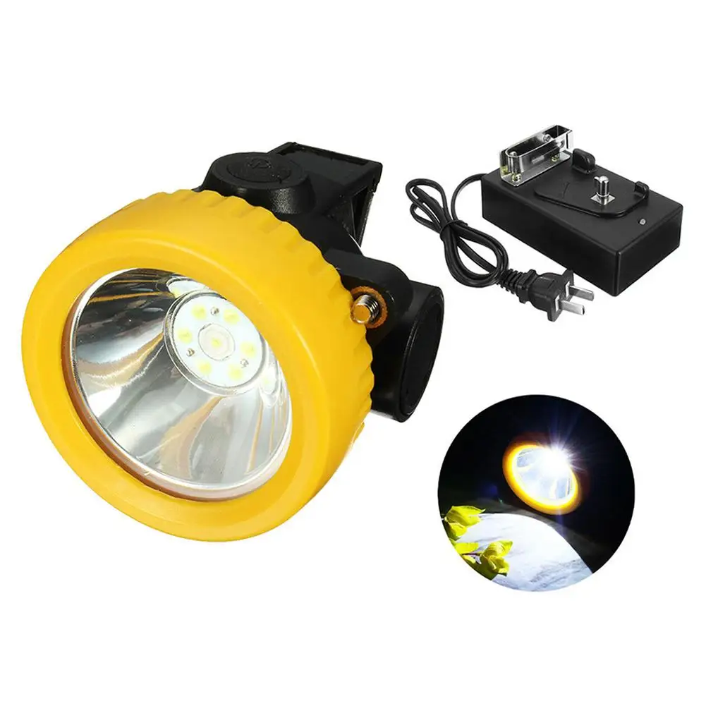 Outdoor Fishing Camping Miners Safety LED Rechargeable Helmet Head Light Lamp - £25.87 GBP