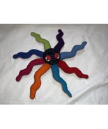 Barbara Samsoni Octopus Rainbow Handmade Handwoven Cotton Plush Toy Decor - £15.63 GBP