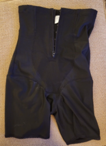 NWOT Vtg Black Component Shaper Girdle Boned Hi-Waist Cincher Hook/Eye/Z... - £23.51 GBP