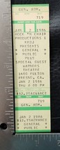 General Public / Mick Jones / The Clash 1986 Unused Whole Concert Ticket - £15.98 GBP