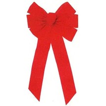 Holiday Trim 6072 7 Loop Velvet Bow for Decoration, Red - £16.04 GBP