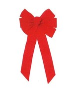 Holiday Trim 6072 7 Loop Velvet Bow for Decoration, Red - €17,96 EUR