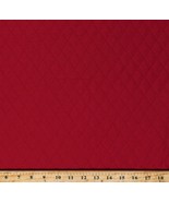 Single Face Quilted Red 1&quot; Diamond Grid Lightweight Fabric by the Yard D... - $19.55 CAD