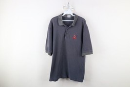 Vtg 90s Mens XL Faded Thermal Knit Chief Wahoo Cleveland Indians Baseball Polo - £30.59 GBP