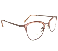 Flexon Eyeglasses Frames W3023 640 Rose Gold Clear Pink Cat Eye 52-20-140 - £87.42 GBP