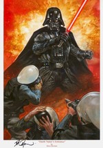 Dave Dorman SIGNED Star Wars Art Print Darth Vader Entrance / Sith w Lightsaber - £27.86 GBP