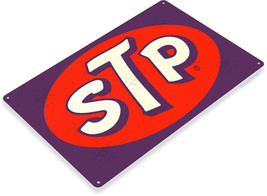 STP Motor Oil Logo Gas Station Garage Retro Vintage Wall Art Decor Metal... - $17.99