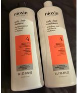 Nioxin #4 Scalp Hair Shampoo &amp; Conditioner Colored Dry Damaged Thinning ... - $850.53 MXN