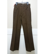 NWT Vtg LEVI’S FOR GALS Sta-Prest Pants Womens 16 Brown Slacks Big E Dea... - £114.92 GBP